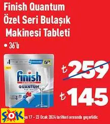 FİNİSH QUANTUM ÖZEL SERİ BULAŞIK  MAKİNESİ TABLETİ • 36’LI
